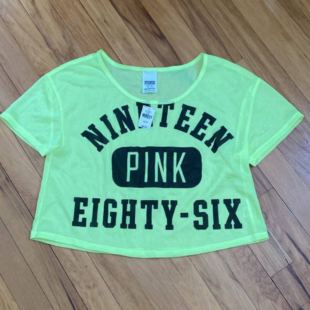 BNWT Pink Crop Top size XS